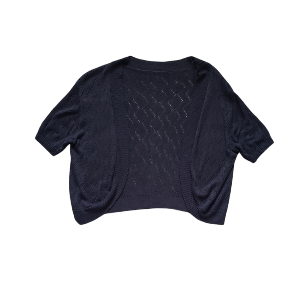 Short sleeve cropped cardigan - Picture 2 of 3